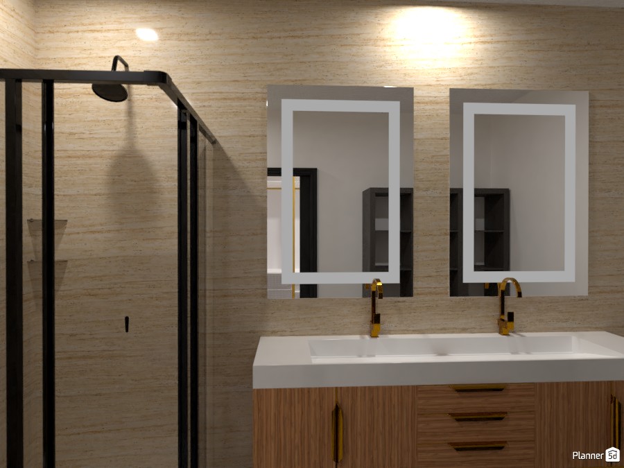 White and Gold Bathroom #3633669 by Isabel