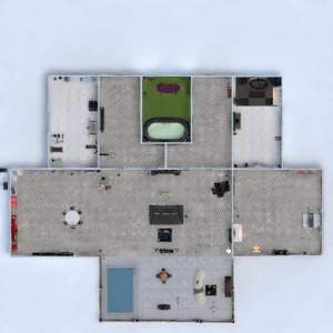 planos casa terraza dormitorio salón cocina 3d