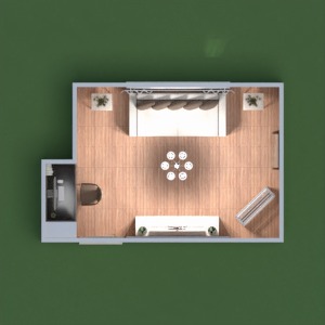 floorplans butas miegamasis biuras studija 3d