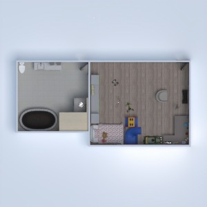 planos apartamento casa cuarto de baño habitación infantil 3d