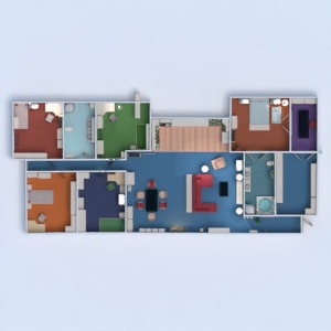 планировки квартира дом мебель декор 3d