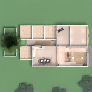 floorplans 公寓 独栋别墅 露台 家具 装饰 3d