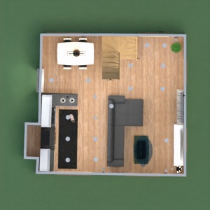 планировки квартира дом мебель гостиная кухня 3d