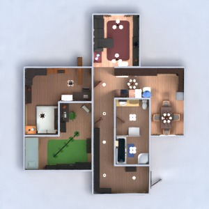 floorplans 公寓 浴室 卧室 厨房 儿童房 3d