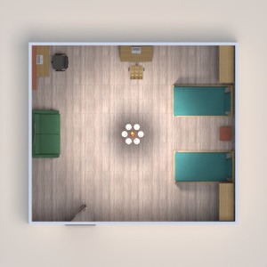 floorplans casa quarto infantil utensílios domésticos 3d