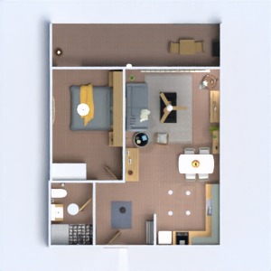 floorplans 客厅 玄关 车库 3d