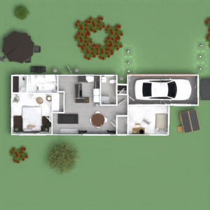 progetti casa garage oggetti esterni 3d
