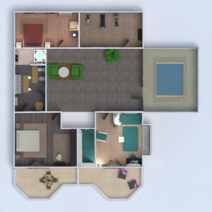 floorplans casa varanda inferior mobílias decoração faça você mesmo área externa arquitetura 3d