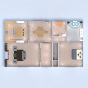 floorplans casa banheiro quarto quarto utensílios domésticos 3d