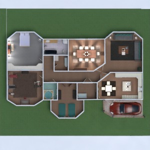 floorplans maison meubles salle de bains chambre à coucher salon garage cuisine chambre d'enfant maison 3d