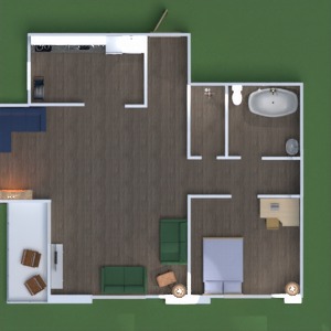 floorplans casa paisagismo utensílios domésticos 3d