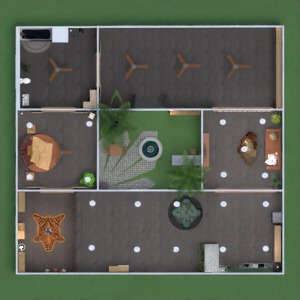 planos casa dormitorio salón cocina arquitectura 3d