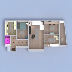 floorplans apartamento mobílias decoração faça você mesmo quarto quarto quarto infantil escritório iluminação utensílios domésticos despensa patamar 3d