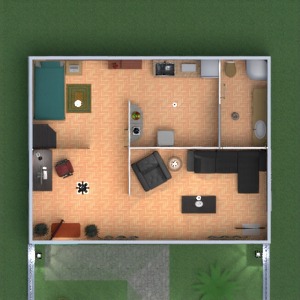 planos apartamento bricolaje dormitorio salón 3d