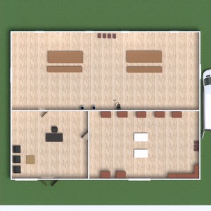 floorplans biuro mieszkanie typu studio 3d