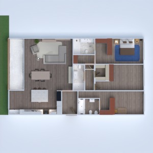 floorplans 公寓 厨房 3d