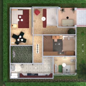 планировки дом ландшафтный дизайн 3d