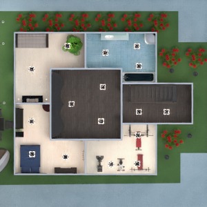floorplans haus terrasse möbel dekor badezimmer schlafzimmer wohnzimmer garage outdoor beleuchtung landschaft eingang 3d