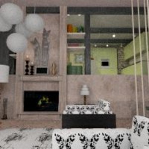 planos muebles salón cocina reforma comedor arquitectura 3d