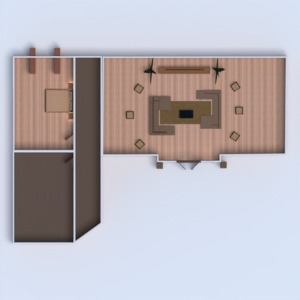 planos casa dormitorio salón 3d