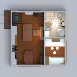 planos casa bricolaje paisaje 3d