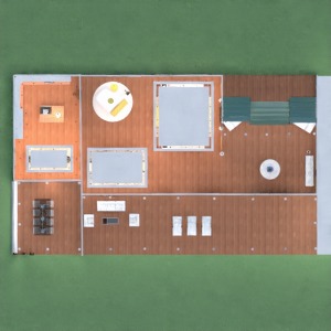 planos casa exterior paisaje trastero 3d
