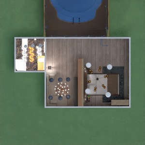 planos cuarto de baño dormitorio salón exterior 3d