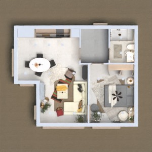 floorplans appartement décoration salle de bains chambre à coucher rénovation 3d