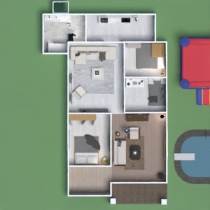 floorplans varanda inferior patamar despensa garagem paisagismo 3d