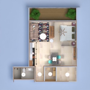 floorplans apartamento decoração cozinha iluminação sala de jantar arquitetura despensa estúdio 3d