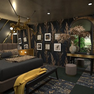 floorplans apartment furniture decor bedroom lighting 3d