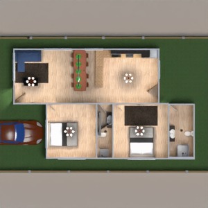 floorplans 独栋别墅 装饰 客厅 3d