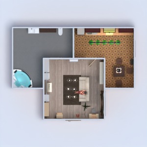 floorplans mieszkanie łazienka pokój dzienny kuchnia przechowywanie 3d