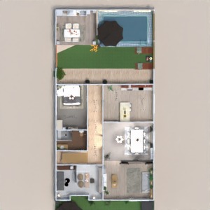 planos casa terraza 3d