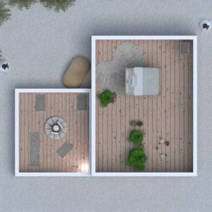 floorplans apartment kitchen household garage terrace 3d