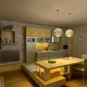 floorplans kuchnia oświetlenie jadalnia 3d