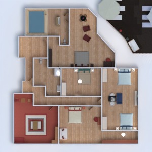 floorplans 独栋别墅 露台 装饰 浴室 卧室 客厅 厨房 户外 照明 结构 3d