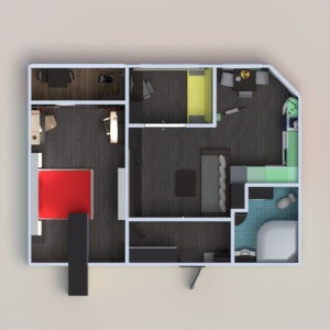 planos apartamento muebles decoración bricolaje cuarto de baño dormitorio salón cocina reforma hogar trastero estudio descansillo 3d