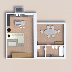 floorplans casa mobílias cozinha 3d