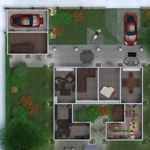floorplans namas vonia miegamasis svetainė garažas virtuvė vaikų kambarys kraštovaizdis valgomasis prieškambaris 3d