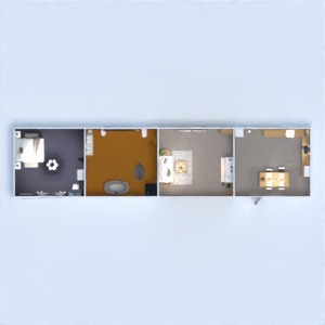 планировки ванная спальня гостиная кухня 3d