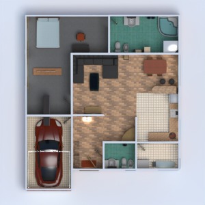 planos apartamento cuarto de baño dormitorio salón garaje cocina hogar 3d