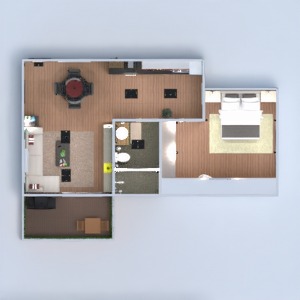 planos apartamento muebles decoración salón cocina iluminación paisaje hogar comedor arquitectura descansillo 3d