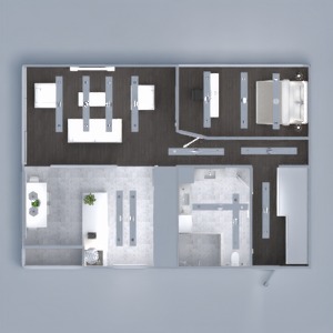 floorplans wohnung badezimmer schlafzimmer wohnzimmer küche beleuchtung lagerraum, abstellraum studio eingang 3d