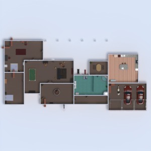 floorplans apartamento mobílias banheiro quarto quarto garagem cozinha utensílios domésticos cafeterias 3d