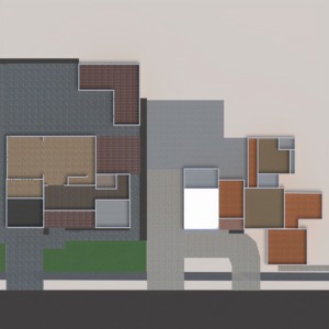 floorplans haus terrasse wohnzimmer küche büro 3d