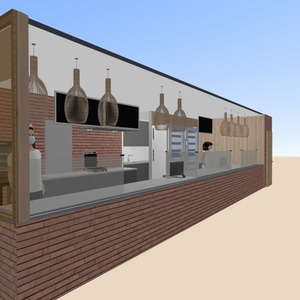 progetti illuminazione rinnovo caffetteria architettura 3d