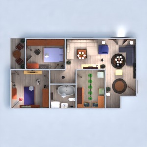 floorplans butas baldai dekoras pasidaryk pats vonia miegamasis svetainė virtuvė apšvietimas renovacija sandėliukas 3d