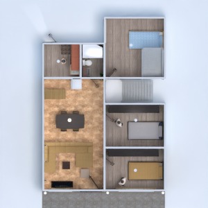 floorplans apartamento reforma arquitetura despensa 3d