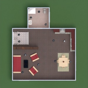 floorplans appartement meubles décoration salle de bains chambre à coucher salon cuisine salle à manger 3d